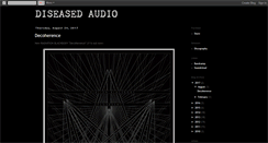 Desktop Screenshot of diseasedaudio.blogspot.com