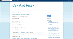 Desktop Screenshot of cek-and-ricek.blogspot.com