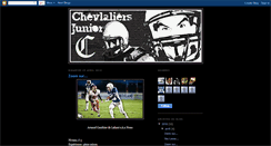 Desktop Screenshot of chevaliers-junior.blogspot.com