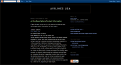 Desktop Screenshot of airlinesusa.blogspot.com