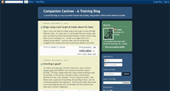 Desktop Screenshot of companioncanines.blogspot.com
