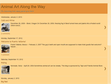 Tablet Screenshot of animalartalongtheway.blogspot.com