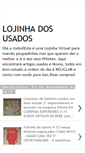 Mobile Screenshot of lojinha-dos-usados.blogspot.com