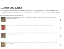 Tablet Screenshot of lojinha-dos-usados.blogspot.com