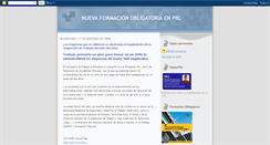 Desktop Screenshot of formacion-prl.blogspot.com