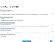 Tablet Screenshot of lookmaimawriter.blogspot.com