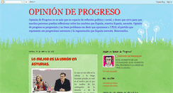 Desktop Screenshot of opinionprogreso.blogspot.com