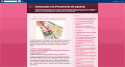 Desktop Screenshot of intelectualesdeizquierda.blogspot.com