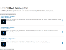 Tablet Screenshot of live-footballdribling.blogspot.com