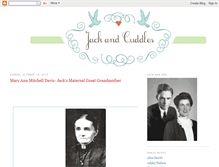 Tablet Screenshot of jackandcuddles.blogspot.com