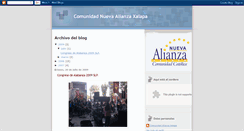 Desktop Screenshot of comunidadalianzaxalapa.blogspot.com