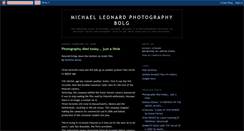 Desktop Screenshot of michaelleonardphoto.blogspot.com