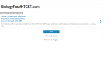 Tablet Screenshot of biologyformhtcet.blogspot.com