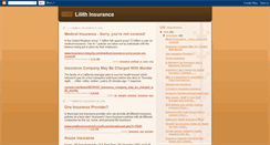 Desktop Screenshot of lilithinsurance.blogspot.com