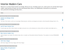 Tablet Screenshot of interiormoderncars.blogspot.com