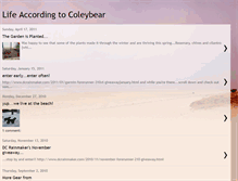 Tablet Screenshot of lifeaccordingtocoleybear.blogspot.com