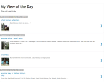 Tablet Screenshot of myviewofthedayct.blogspot.com