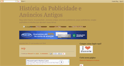 Desktop Screenshot of historiadapublicidade.blogspot.com
