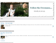 Tablet Screenshot of followthefreemans.blogspot.com
