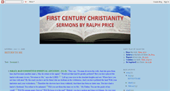 Desktop Screenshot of firstcenturychristianity.blogspot.com