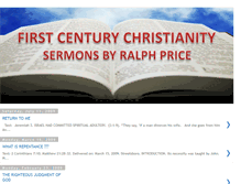 Tablet Screenshot of firstcenturychristianity.blogspot.com