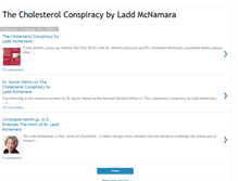 Tablet Screenshot of cholesterolconspiracy.blogspot.com