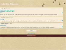 Tablet Screenshot of calledtomission.blogspot.com