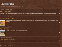 Tablet Screenshot of claudiafutsal.blogspot.com