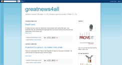 Desktop Screenshot of greatnews4all.blogspot.com