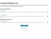 Tablet Screenshot of link-real-estates.blogspot.com