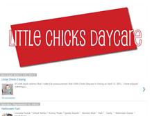 Tablet Screenshot of littlechicksdaycare.blogspot.com