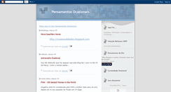 Desktop Screenshot of pensamentosocasionais.blogspot.com