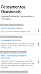 Mobile Screenshot of pensamentosocasionais.blogspot.com
