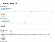 Tablet Screenshot of createserendipity.blogspot.com