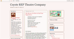 Desktop Screenshot of coyotereptheatrecompany.blogspot.com