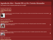 Tablet Screenshot of agendadoalex.blogspot.com