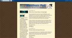 Desktop Screenshot of manifesto-padi.blogspot.com