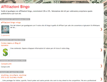 Tablet Screenshot of bingoaffiliazioni.blogspot.com
