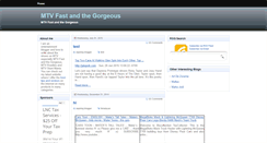 Desktop Screenshot of mtvfastandthegorgeous.blogspot.com