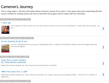 Tablet Screenshot of cameronsjourney.blogspot.com