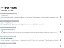 Tablet Screenshot of fridaysfreebies.blogspot.com