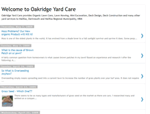 Tablet Screenshot of oakridgeyardcare.blogspot.com