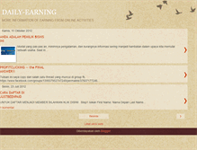 Tablet Screenshot of daily-earning.blogspot.com