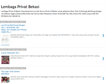 Tablet Screenshot of lembagaprivatbekasi.blogspot.com