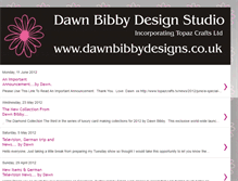 Tablet Screenshot of dawnbibbydesignstudio.blogspot.com