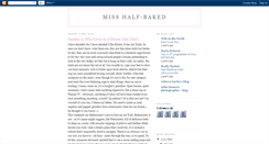 Desktop Screenshot of misshalfbaked.blogspot.com