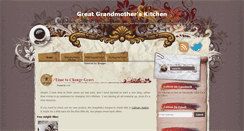 Desktop Screenshot of greatgrandmotherskitchen.blogspot.com