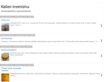 Tablet Screenshot of kallentreenisivu.blogspot.com