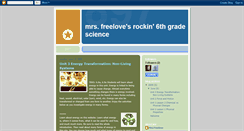 Desktop Screenshot of mrsfreelovesrockin6thscience.blogspot.com