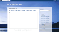 Desktop Screenshot of all-sports-network.blogspot.com